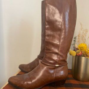 Vintage Salvatore Ferragamo Brown Leather Boots